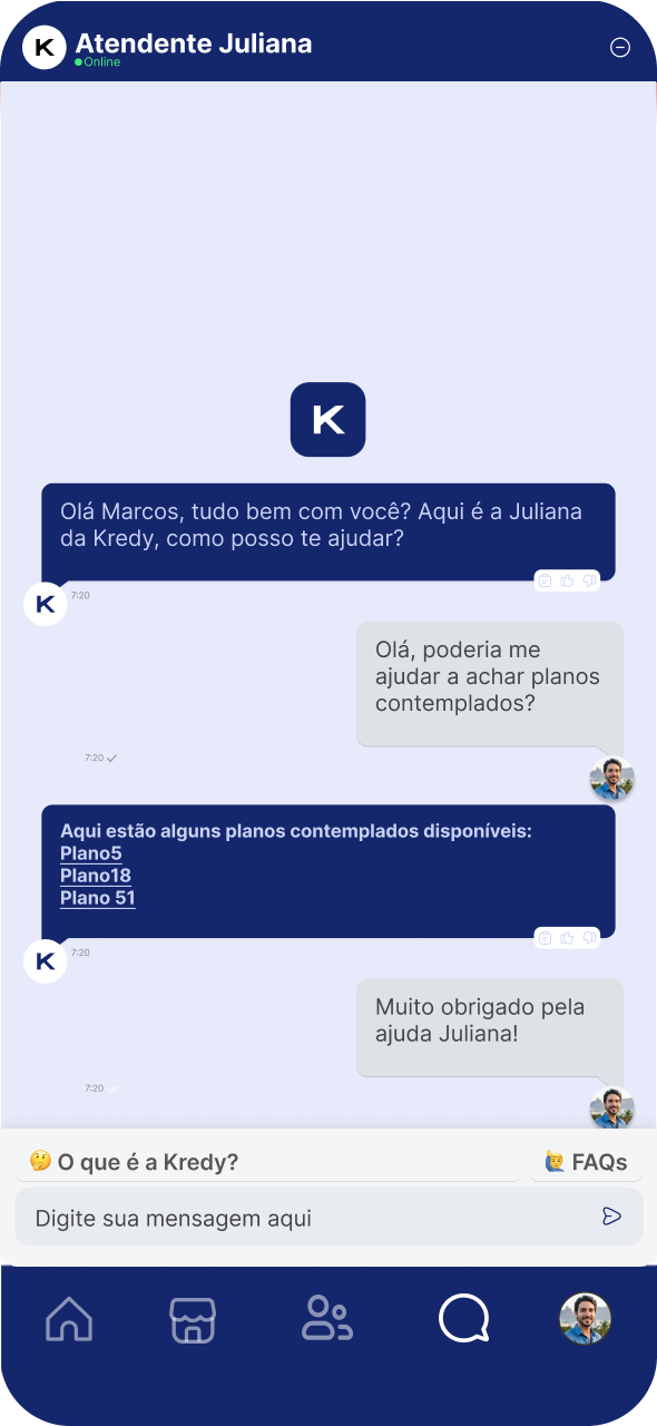 Print de IA ajudando a encontrar cotas contempladas